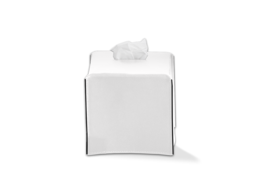 Tissue box Nappa - Square - White