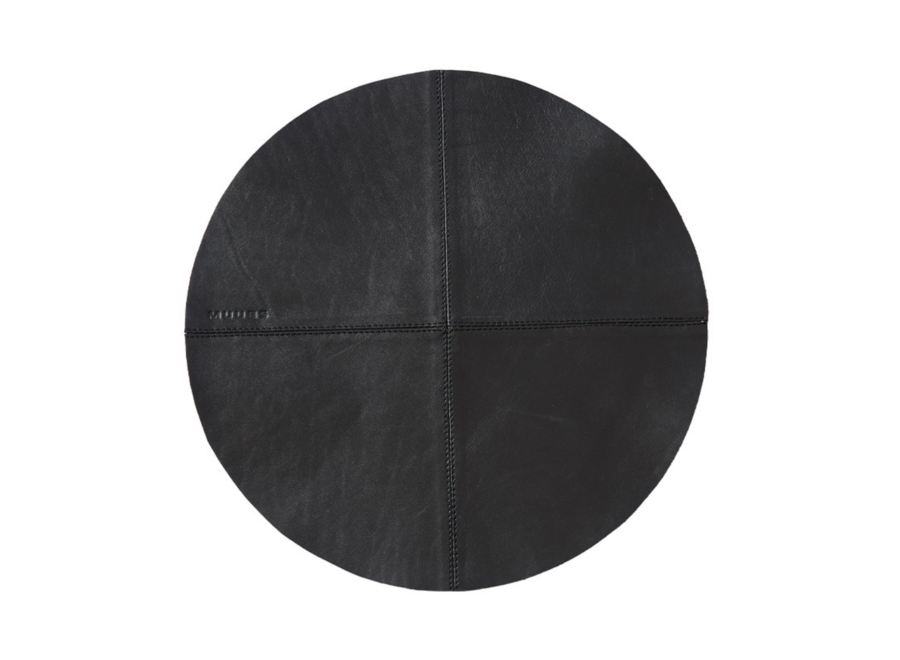 Platzdecken Camou round black  - 2-er Set