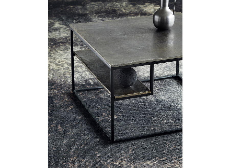 Couchtisch 'Hitch' Square - Antique brass/black
