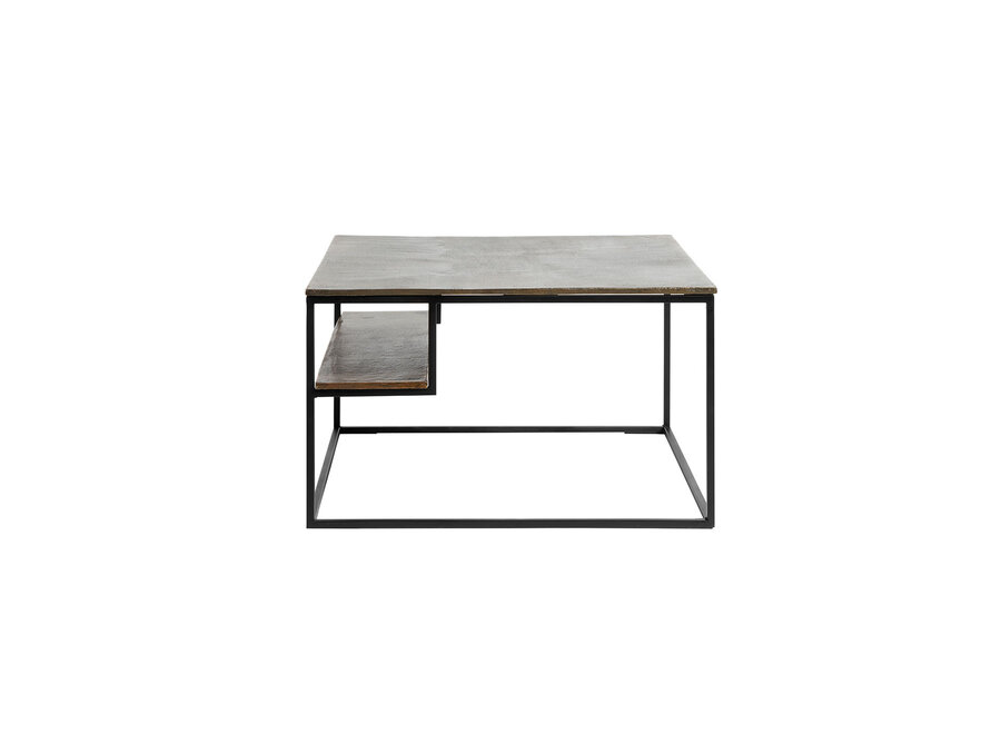 Couchtisch 'Hitch' Square - Antique brass/black