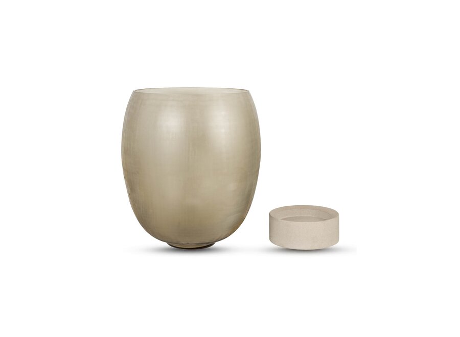 Porte-bougie 'Mooga' Smoke - M