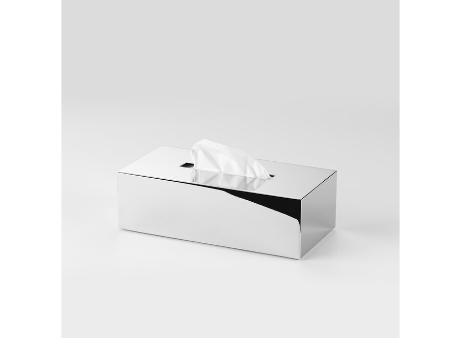 Tissue box 'Century' - Rectangular - Chrome