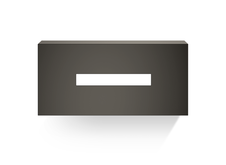 Tissue box Century - Rectangular - Dark Metal