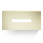 Boîte à mouchoirs 'Century' - Rectangular - Matt Gold