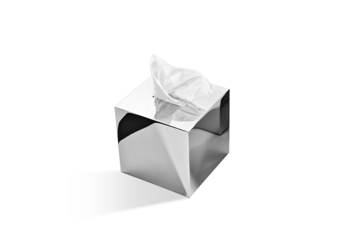 Taschentuchbox Century - Square - Chrome