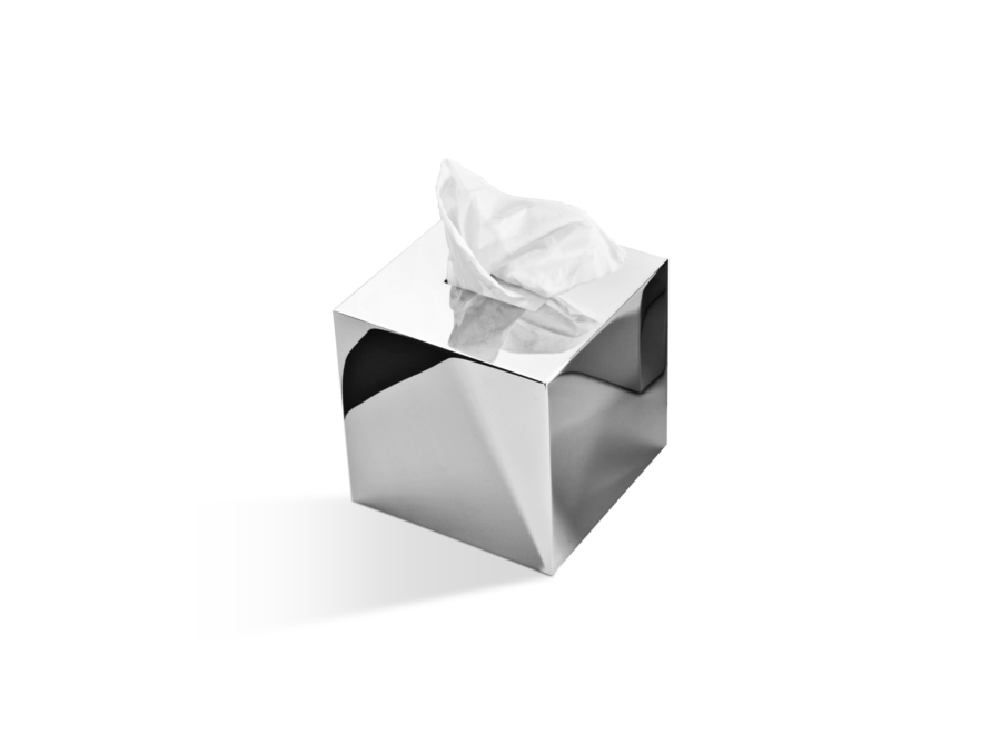 Tissue box 'Century' - Square - Chrome