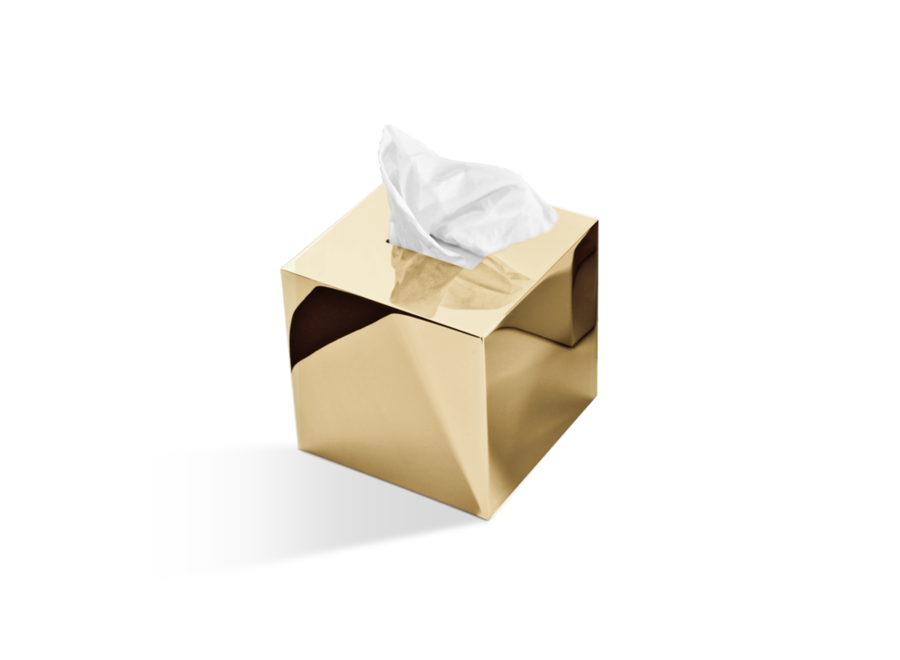 Taschentuchbox 'Century' - Square - Gold