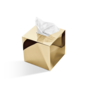 Tissue box 'Century' - Square - Gold