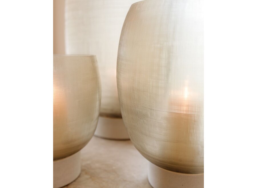 Porte-bougie 'Mooga' Smoke - L