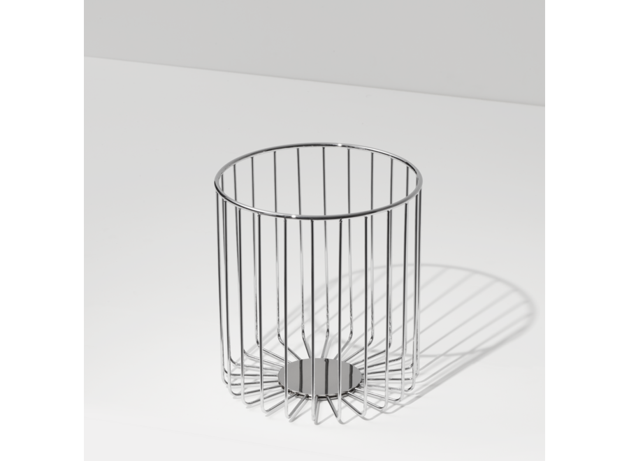 Prullenbak 'Mikado' - Chrome
