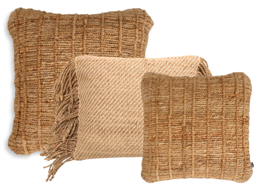 Cushion combination Natural jute: Palinuro & Vieste