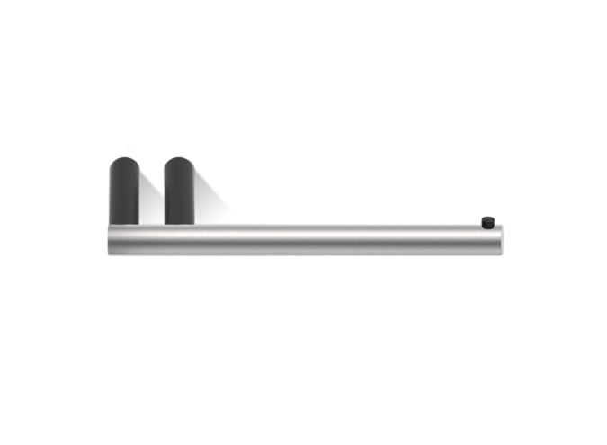 Porte-papier Mikado - Stainless steel / Matt Black