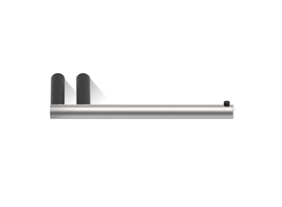Toiletrolhouder 'Mikado' - Stainless steel / Matt Black
