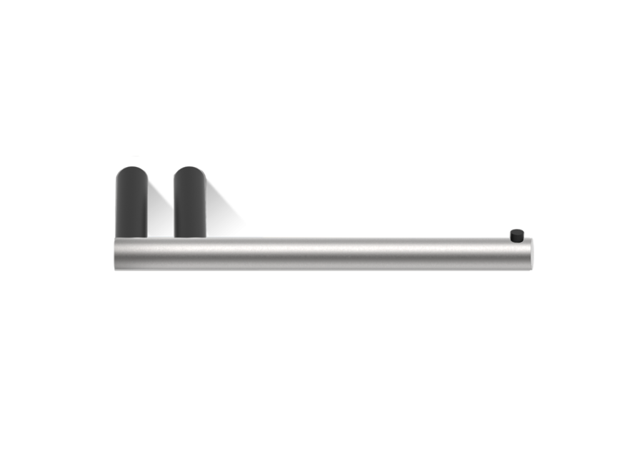 Toilettenpapierhalter Mikado - Stainless steel / Matt Black