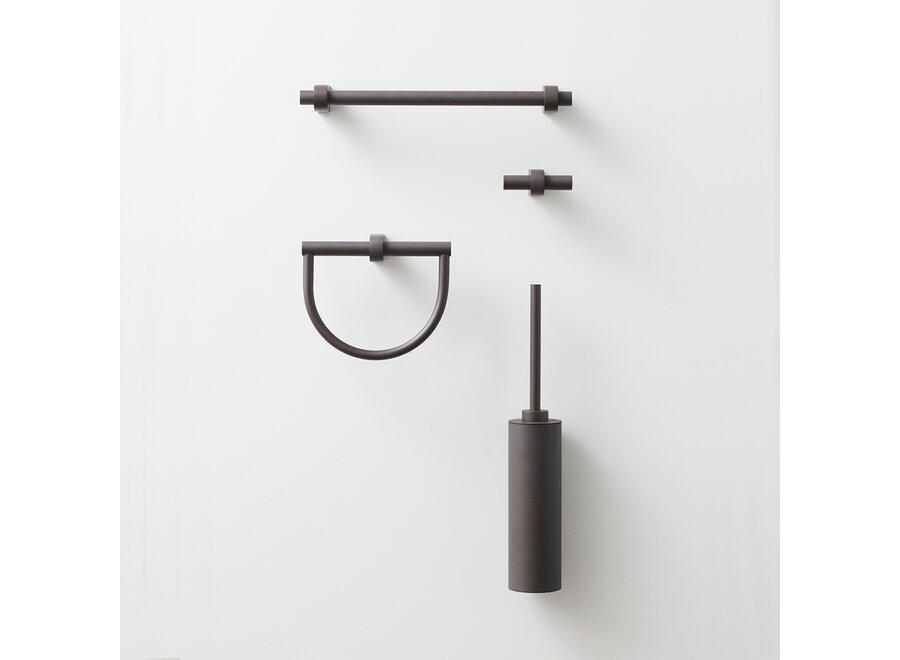 Towel ring 'Century' - Dark Metal