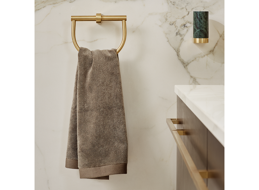 Anneau porte-serviette 'Century' - Matt Gold