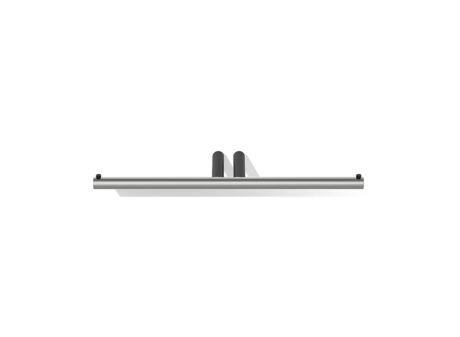 Toiletrolhouder Duo 'Mikado' - Stainless steel / Matt Black