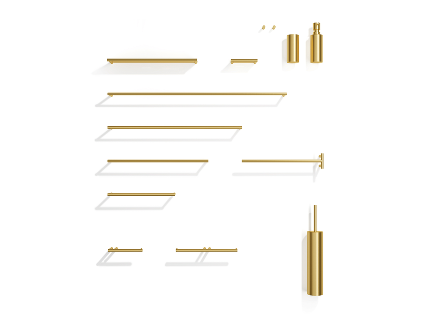 Toilet paper holder Duo 'Mikado' - Matt Brass