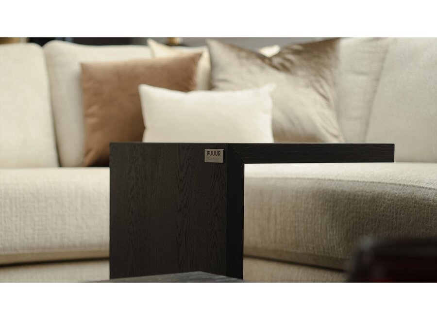 Side table 'Bezos' Oak - Wengé