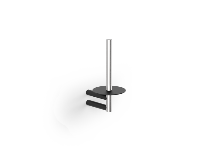 Porte-papier Mikado - Stainless steel / Matt Black