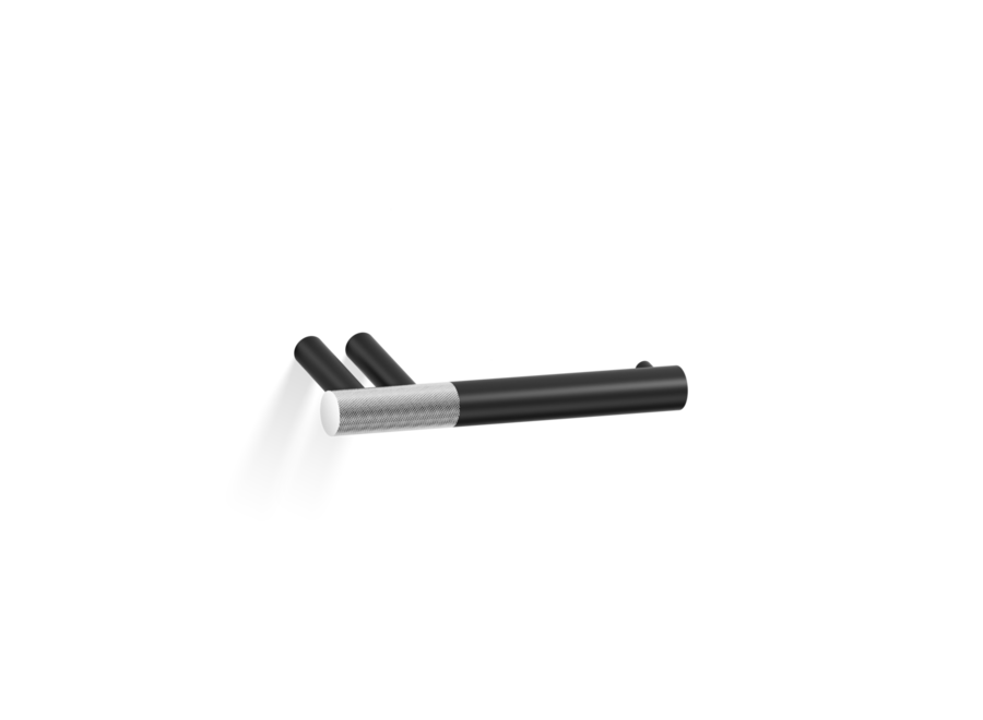 Porte-papier 'Club' - Chrome  /  Matt Black