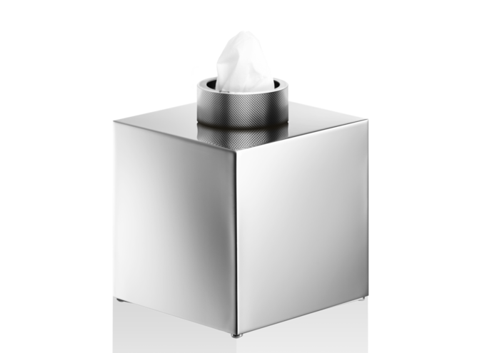 Tissue box Club - Square - Chrome