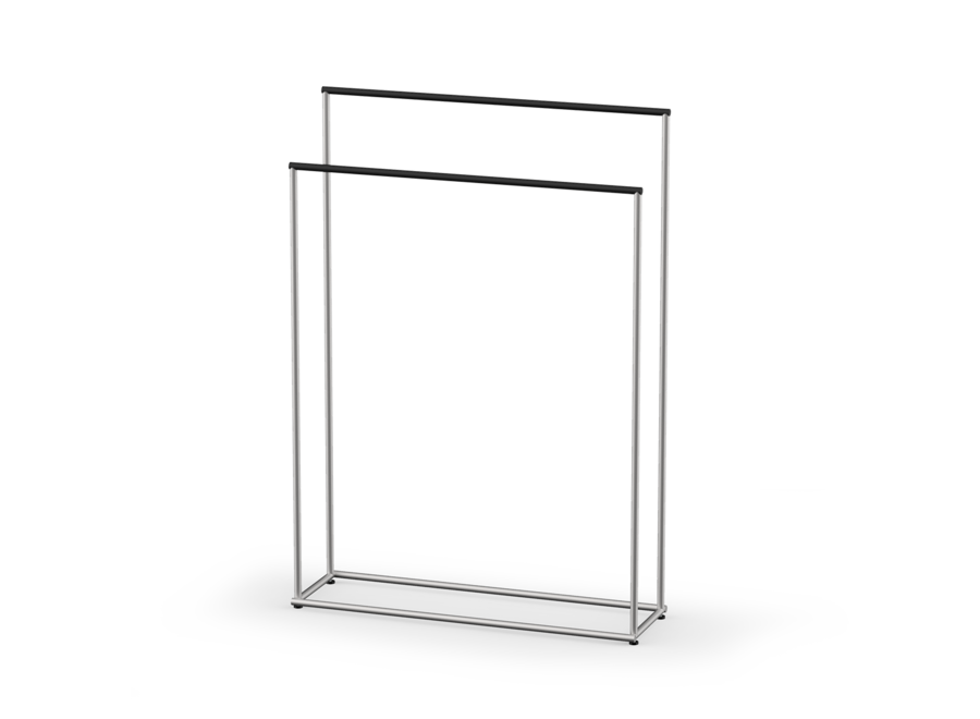 Porte serviette 'Mikado' - Stainless steel / Matt Black
