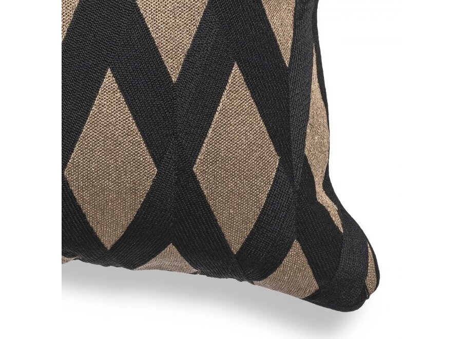 Cushion combination Black/Gold: Bouclé, Splender & Spray