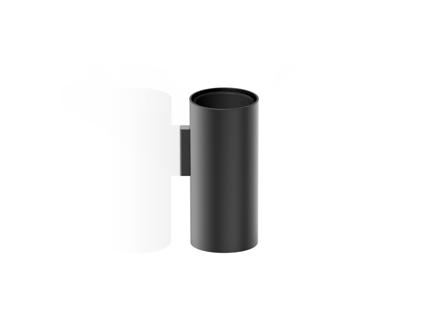 Beker 'Mikado' - Wandbevestiging - Matt Black