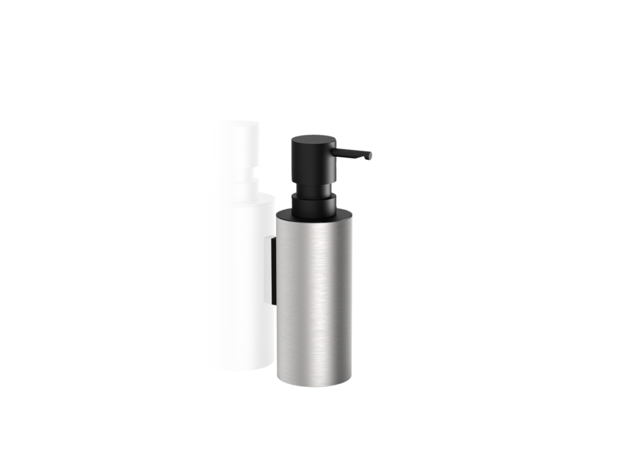 Soap dispenser 'Mikado' - Wall mounted - Stainless steel / Matt Black