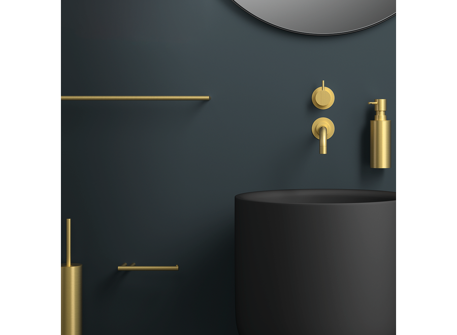 Distributeur de savon 'Mikado' - Montage mural - Matt Brass