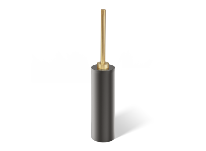 Toilet brush set Club -Dark Metal / Matt Gold