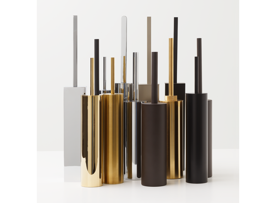 Toilettenbürstengarnitur 'Club' - Matt Gold