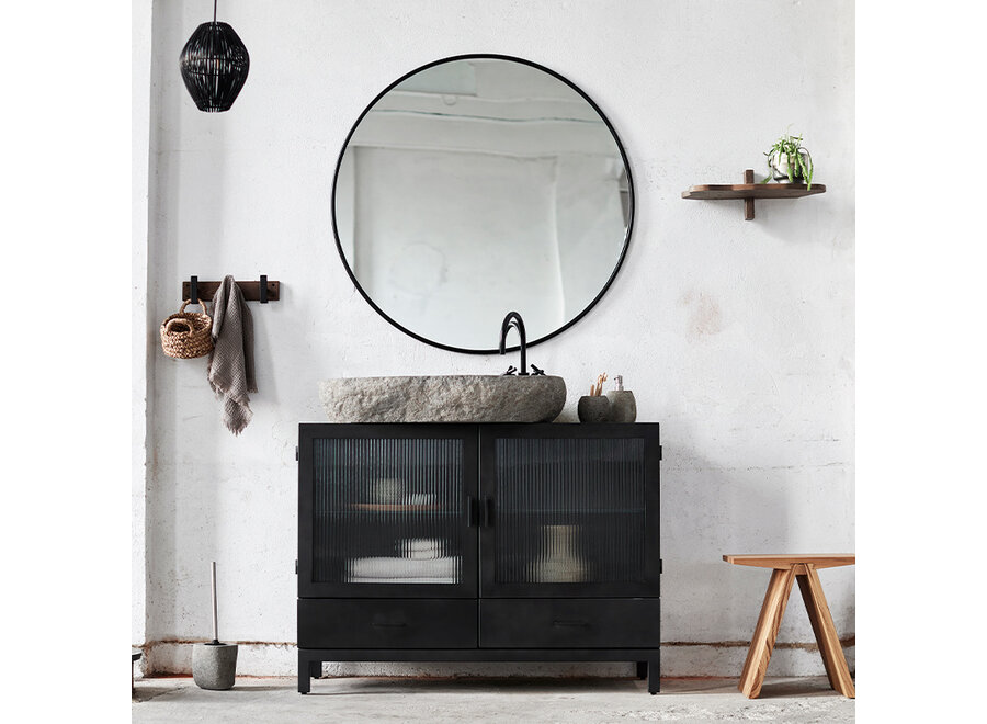 Shelf 'Pamu' - Dark Oil - S