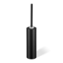 Toilet brush set 'Club' - Matt Black / Chrome