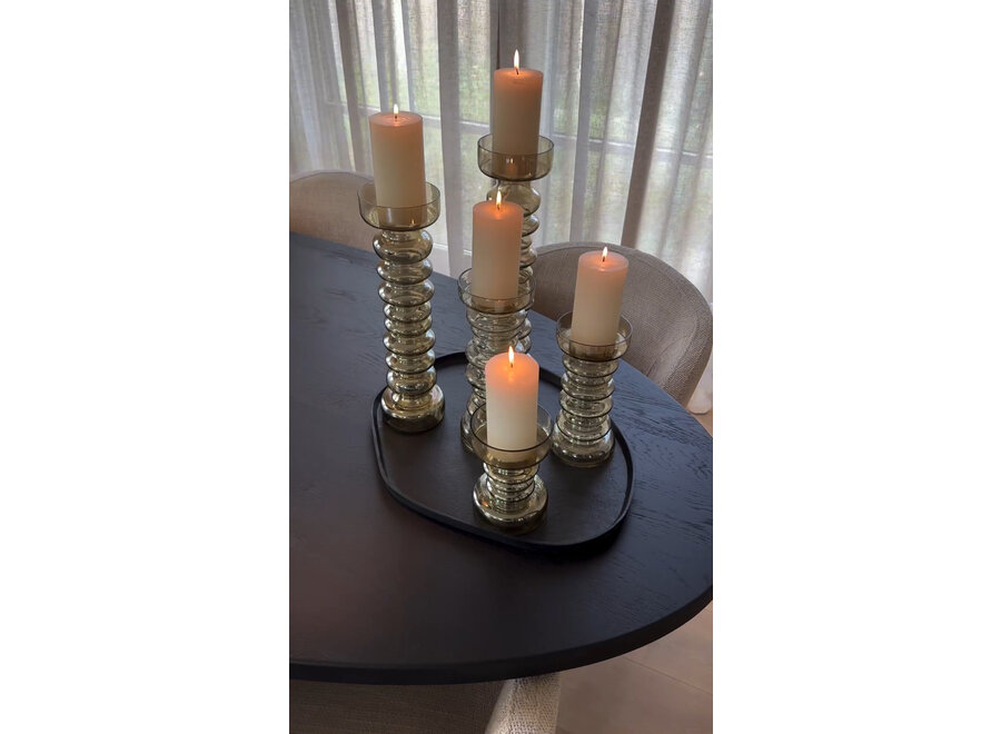 Candleholder 'Bega' Smoke - S
