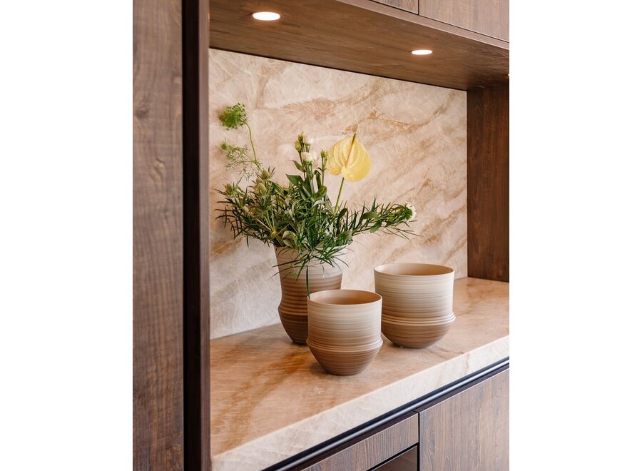 Vase 'Serenique' Beige Sand - S