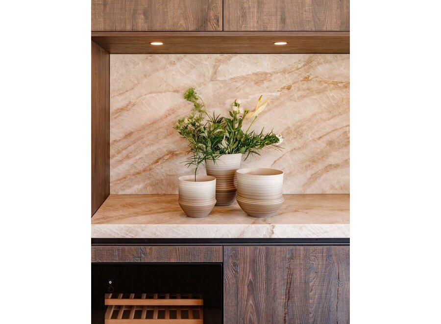 Vase 'Serenique' Beige Sand - L