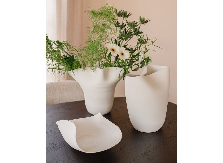 Vase 'Serenity' Off White - L