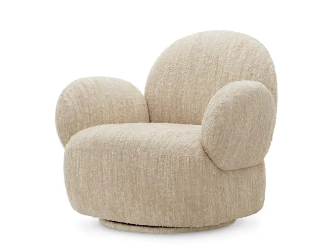 Draaistoel Madrone - Bouclé Sonata Cream