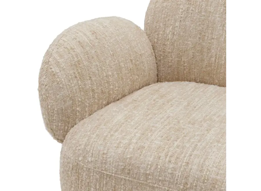 Chaise pivotante 'Madrone' - Bouclé Sonata Cream