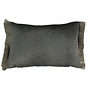 Sierkussen Perla Dark Taupe + Fringe Taupe