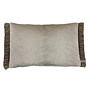 Dekoratives Kissen Perla Sand + Fringe Bronze