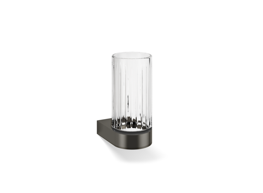 Tumbler Century - Wall mounted - Cutt Glass & Dark Metal