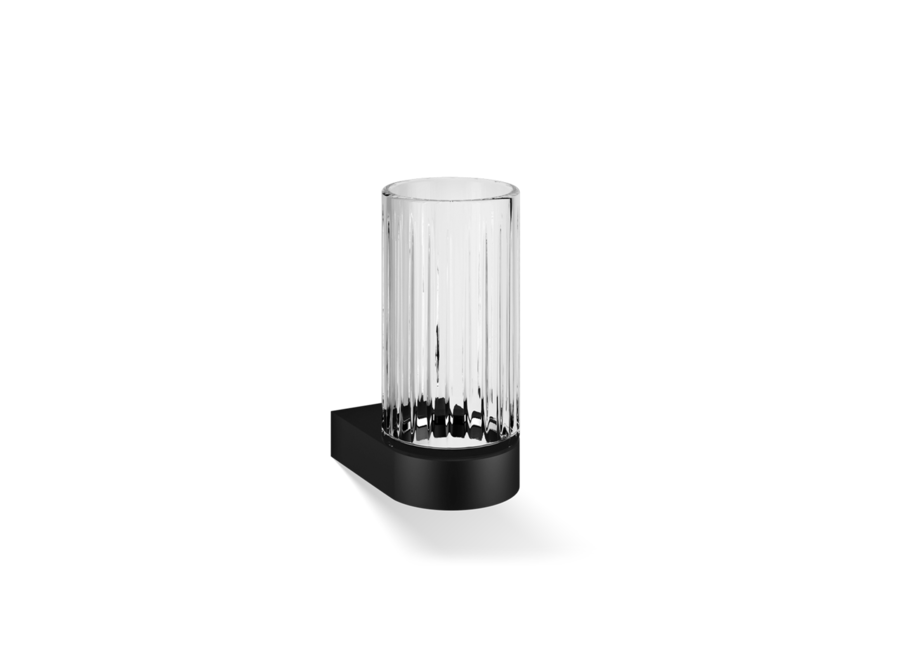 Becher 'Century' - Wandmontage - Cutt Glass & Matt Black
