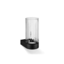 Tumbler 'Century' - Wall mounted - Cutt Glass & Matt Black