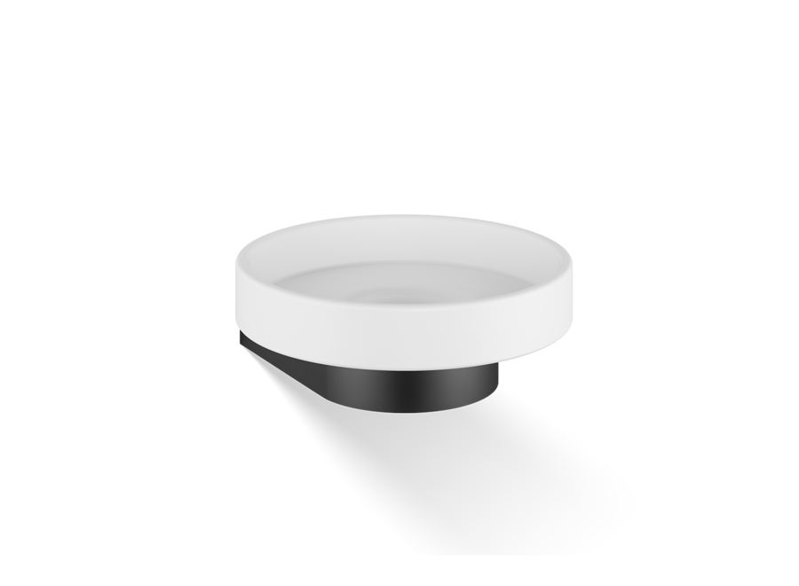 Soap dish Century - Wall mounted - Stone & Matt Black