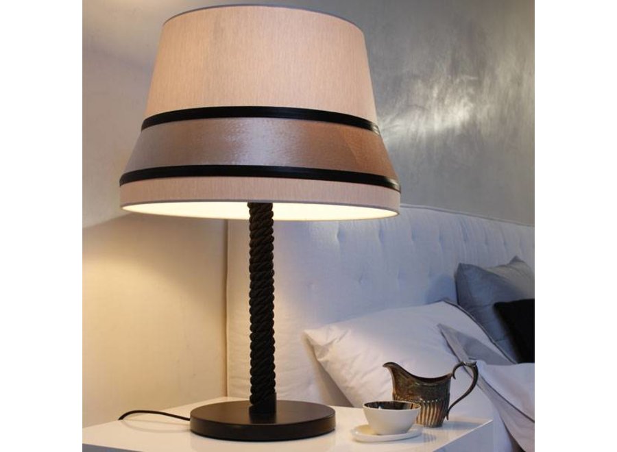 table lamp 'Audrey' decorated with silk detail