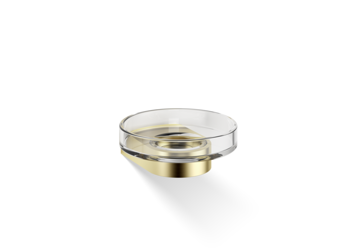 Zeepbakje Century - Wandbevestiging - Glass & Matt Gold