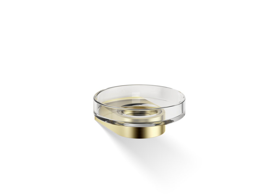 Seifenschale 'Century' - Wandmontage - Glass & Matt Gold